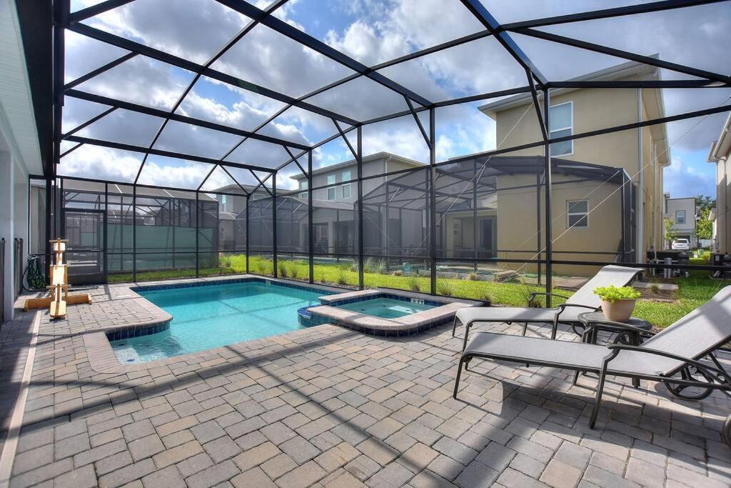 Luxury Villa Near Disney 8 Bedroom Private Pool & Playground Kissimmee Exterior photo